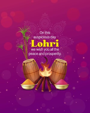 Happy Lohri hd images poster banner status and hd photos